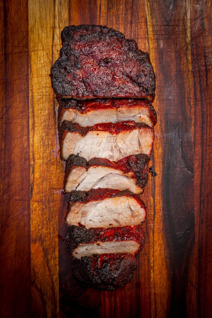 Pork Shoulder Steak with Maple Chipotle Mop Sauce