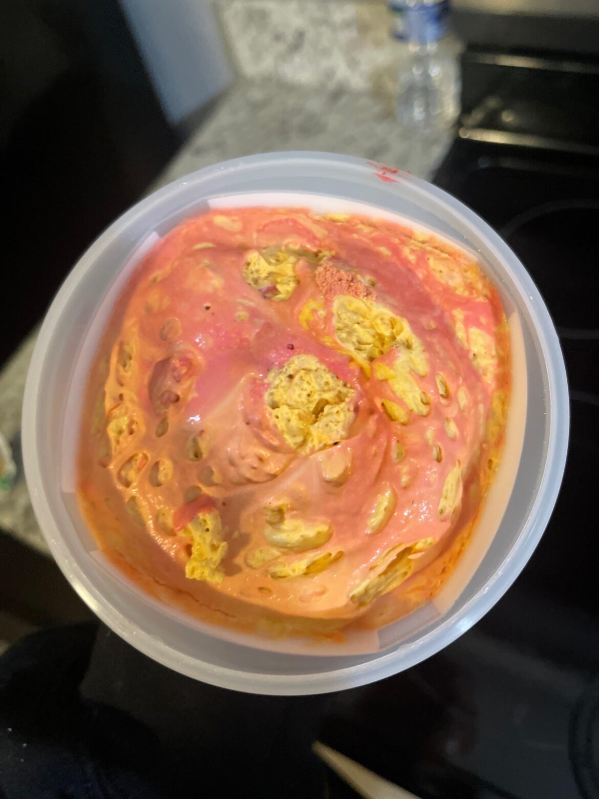 Does this Port Wine spread look normal?