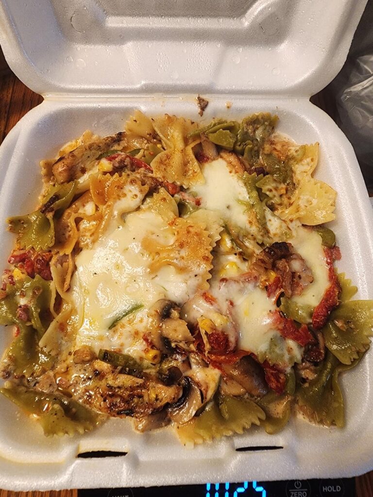 How much was this order of pasta? How much was this order of pasta?