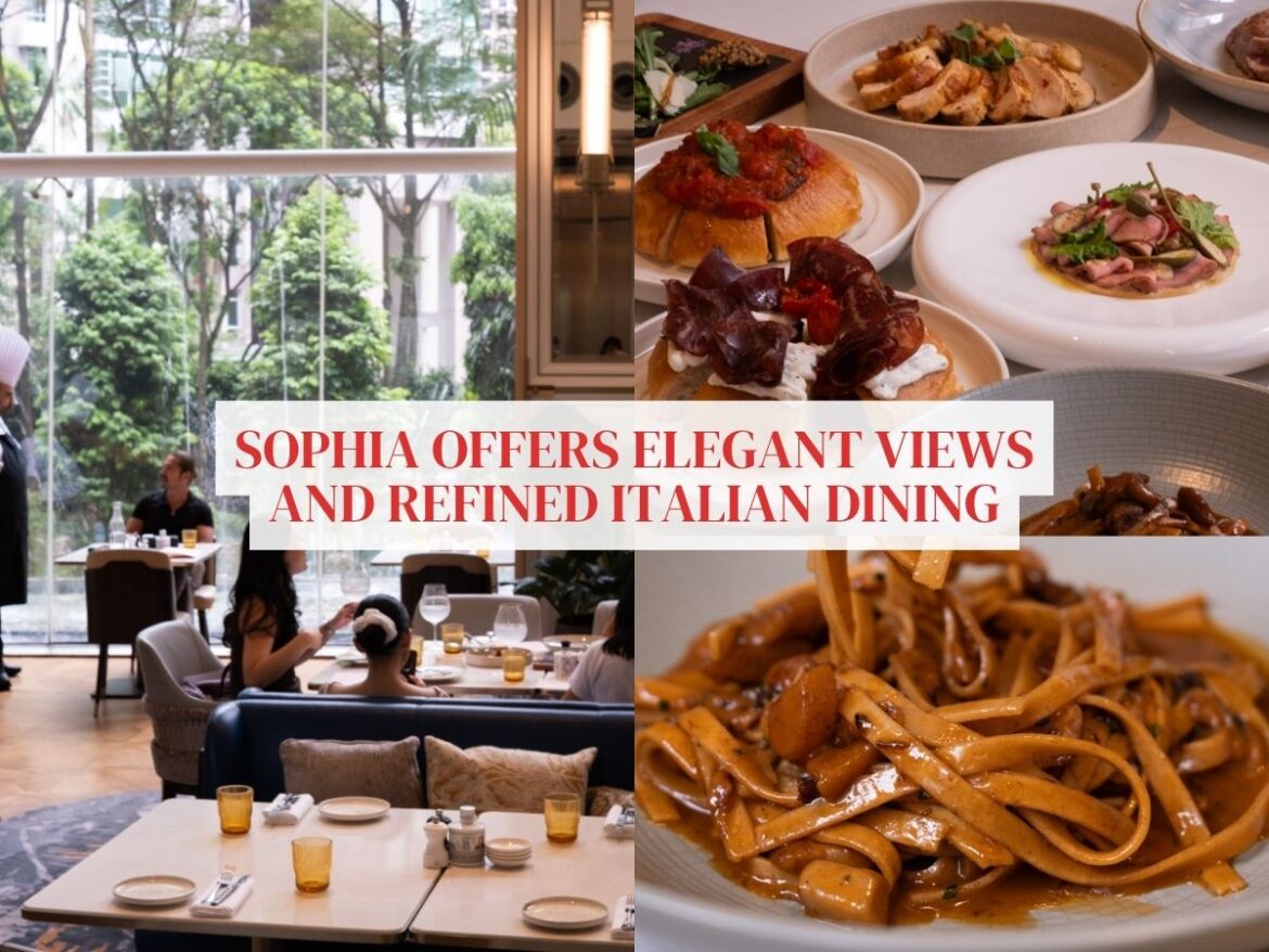 Modern Italian concept Sophia at St Regis offers elegant views and refined sharing plates