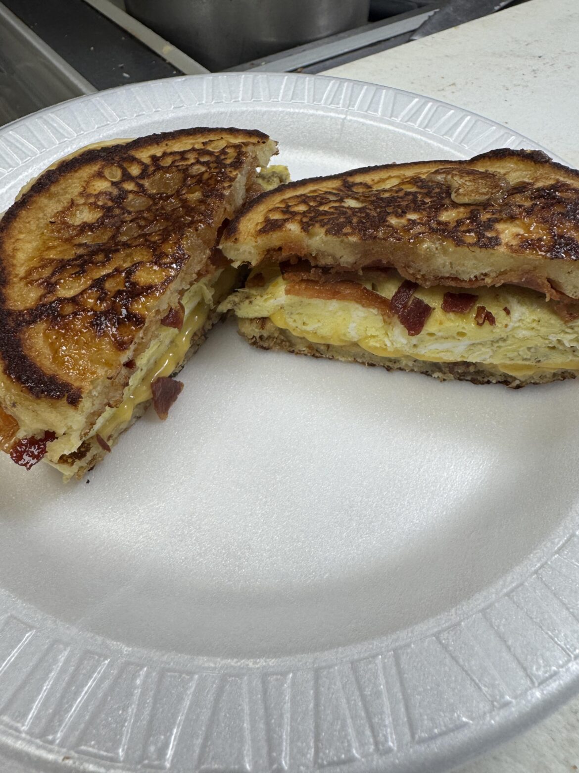 The “Lane” (Mc)Griddle I make at work, hard not to destroy this thing lol