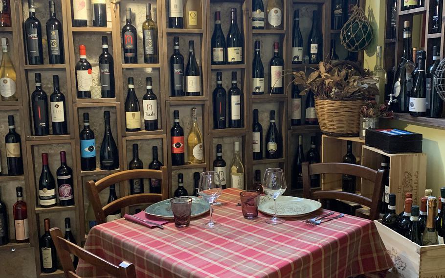 Buatta's indoor seating area is cozy and inviting. The Naples, Italy, restaurant offers several homestyle classics.