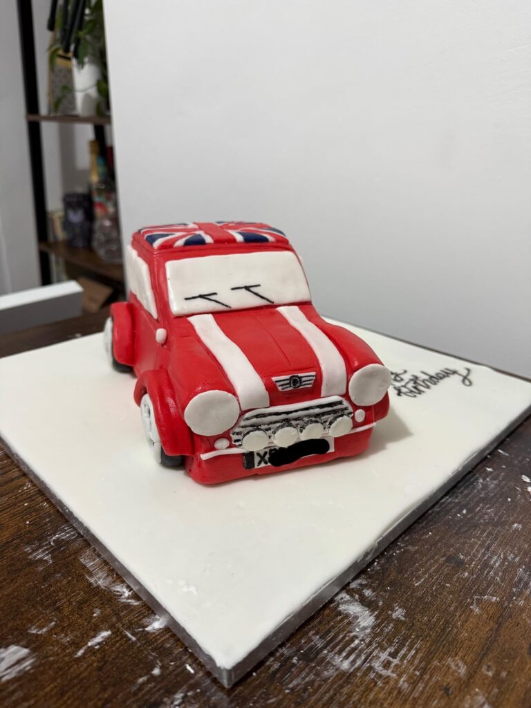 I made a Mini Cooper cake for my grandmas birthday! I made a Mini Cooper cake for my grandmas birthday!