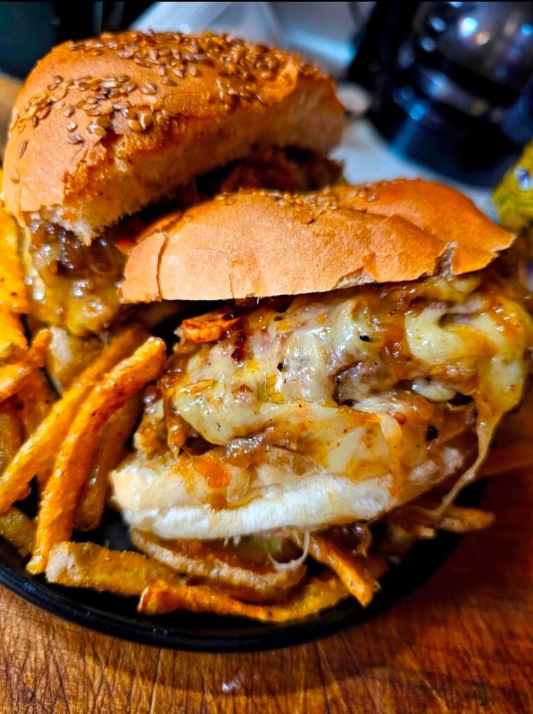 [Homemade] Burger & Fries