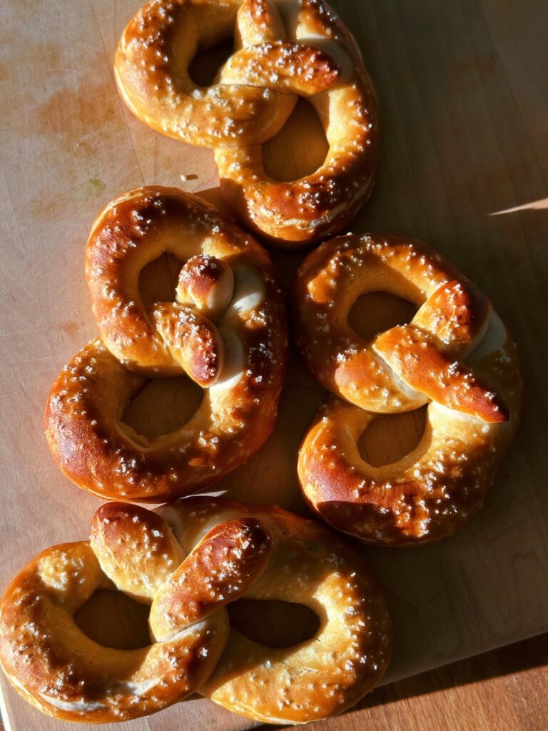 i can’t stop baking soft pretzels