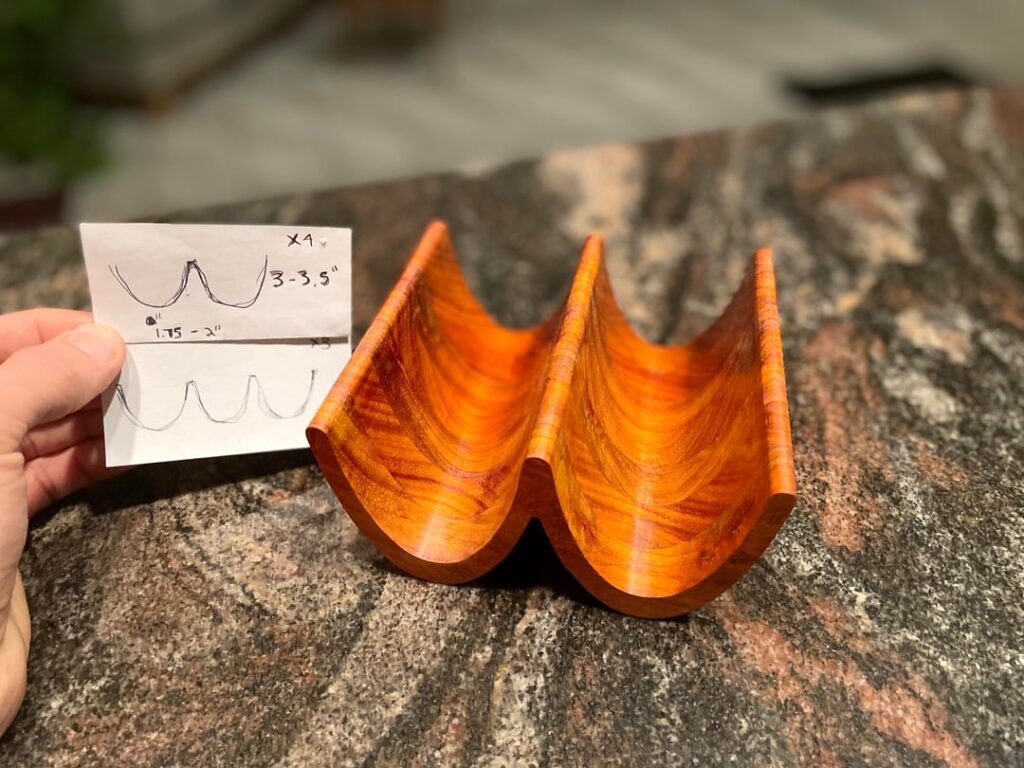 I had to create a custom wood taco holders for my wife. her tacos are something to behold