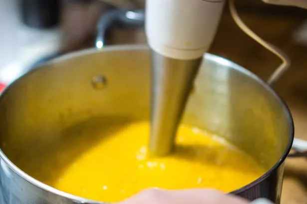 Blending a soup