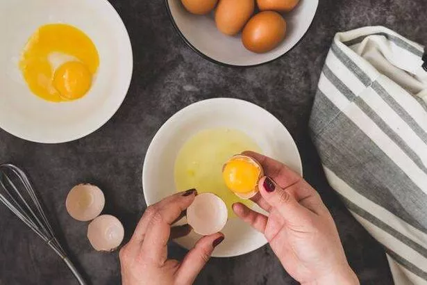 Eggs close up
