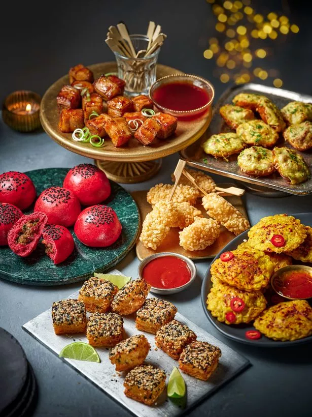 An image of Christmas party canapes 