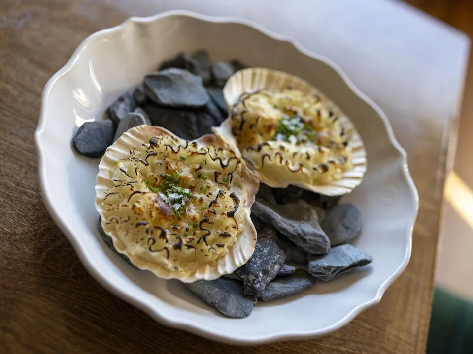  The Coquilles St. Jacques at Le Charme restaurant and bar on Edmonton Trail N.E. was photographed on October 22, 2025.Gavin Young/Postmedia