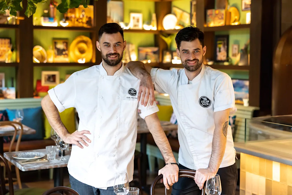 Enrico and Giulio joked that soggy pasta should be 'illegal'. Photo: Italian Street Kitchen
