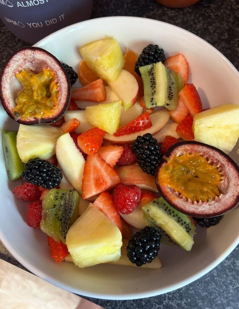 My husband loves a bit of fruit in the morning