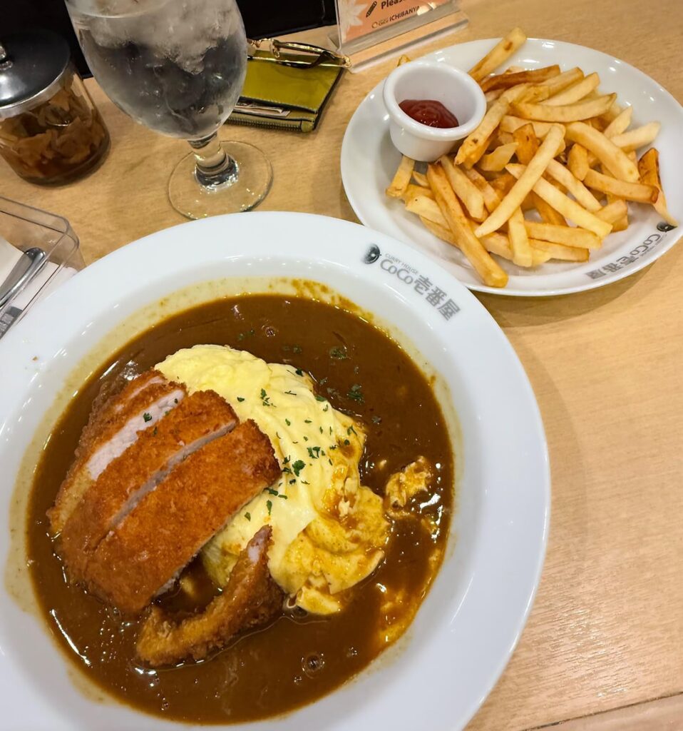 Pork Cutlet Omelette Curry