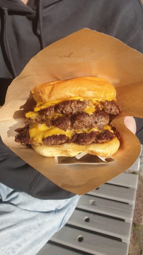 Funky chiken foodtruck, it's considered the best burger in sweden