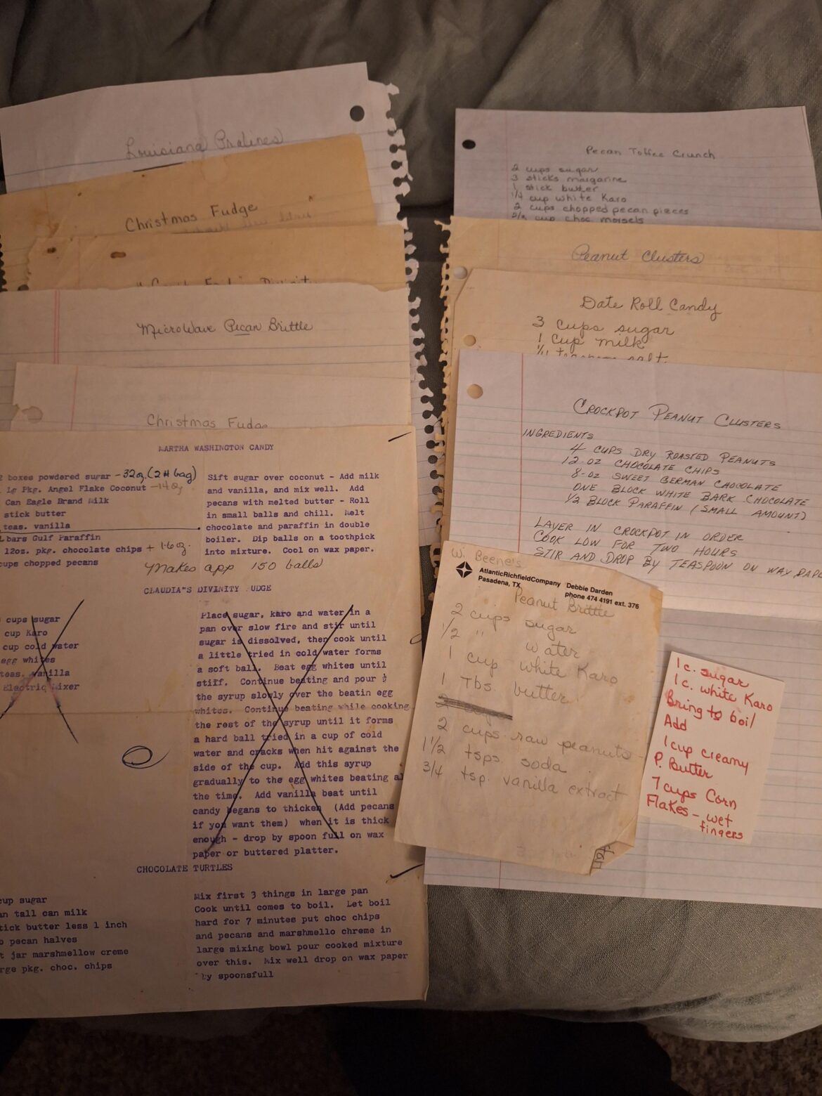 I found my grandmother's candy recipes