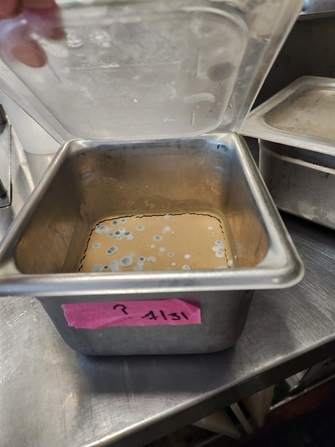 Cleaned out our r&d fridge and found my favorite label of the month