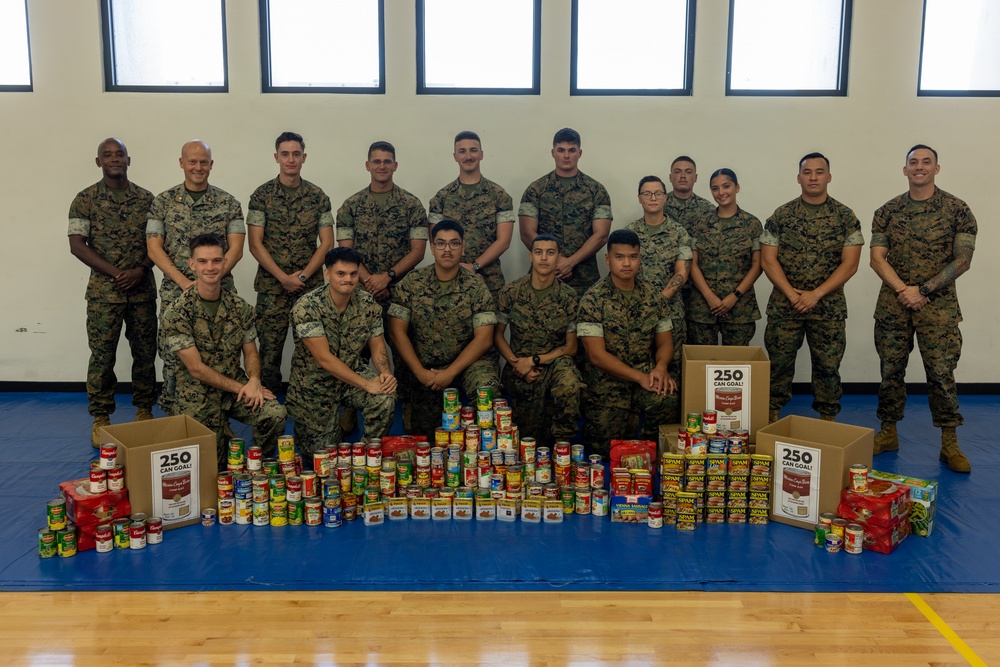 DVIDS – News – Camp Blaz doubles initial goal as canned food drive comes to a close Camp Blaz doubles initial goal as canned food drive comes to a close
