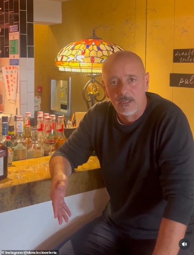 Marco Claudio Valente (pictured), the restaurant's owner and founder, had previously worked as a civil engineer before founding the restaurant in 2019