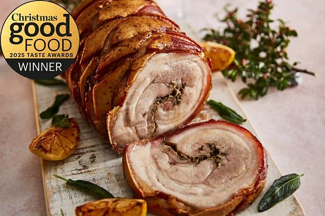 Booths British porchetta is an 'eye-catching masterpiece' with a 'moreish, salty, crunchy crackling' that everybody will love