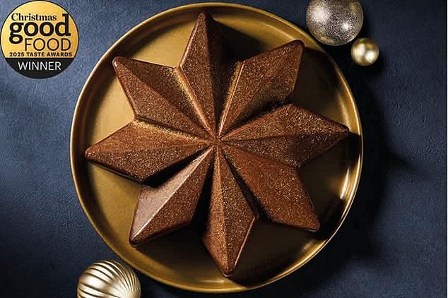 This striking chocolate and praline star from Morrisons would look stunning on your Christmas table at the end of a meal
