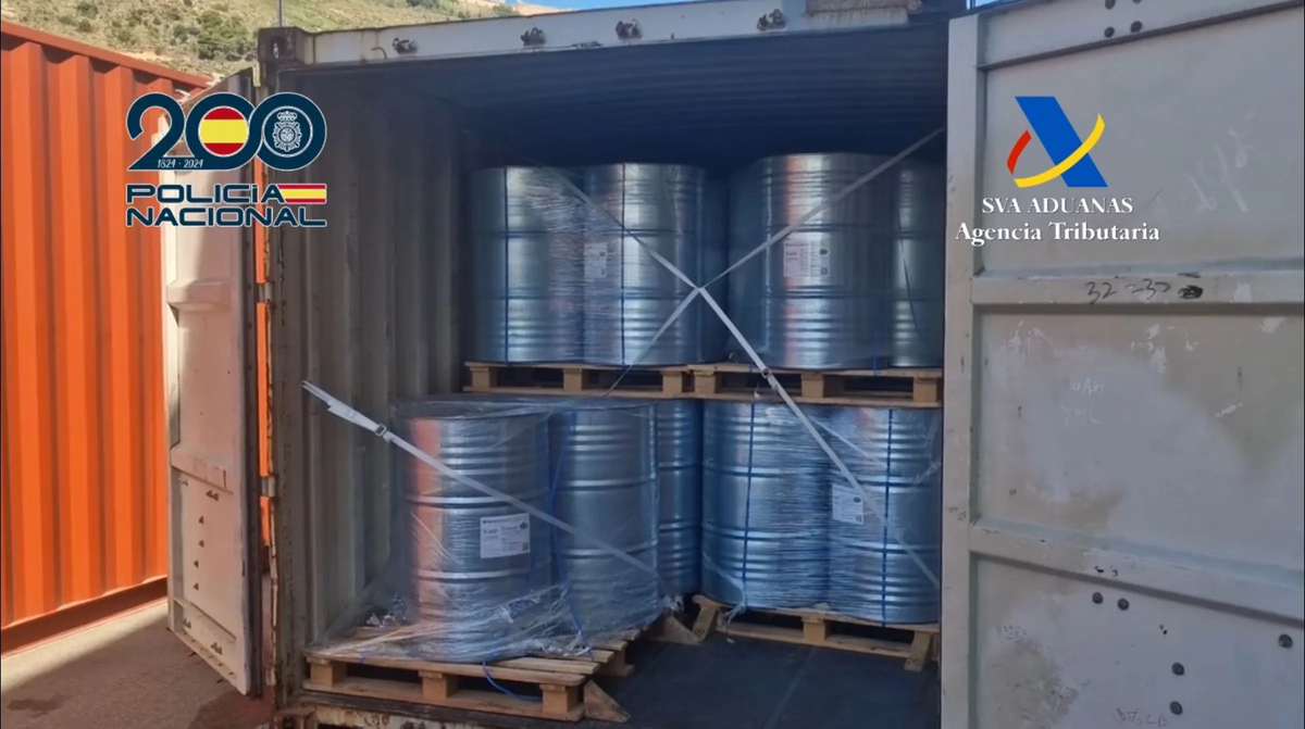 Chemicals seized by Spanish police during “Operacion Probirka”