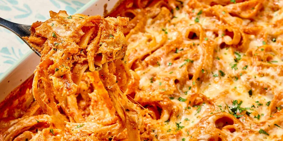 Alfredo Marinara Pasta Bake Recipe Alfredo Marinara Pasta Bake Recipe
