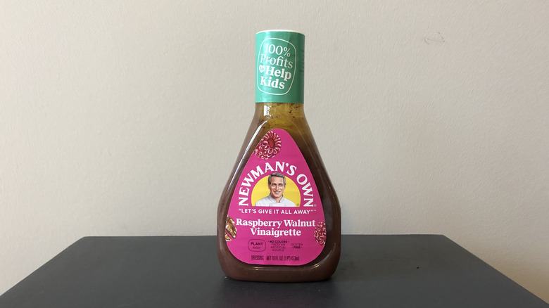 Newman's Own raspberry walnut vinaigrette.