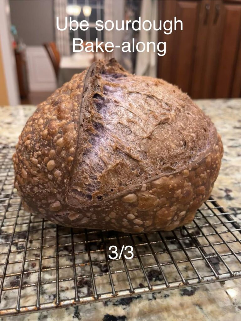 Ube sourdough bake-along 3/3
