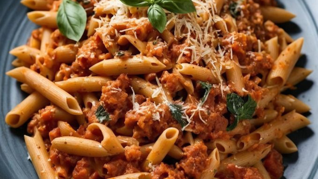 Cheesy Tandoori Pasta Chatpata Macaroni Salad and Paneer Pesto Fusilli with a slow-motion effect of cheese pulling