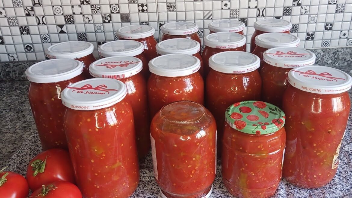 Konserve Menemen Nasıl Yapılır Nefis Yemek Tarifleri Kış Hazırlıkları Melemen Tarifi