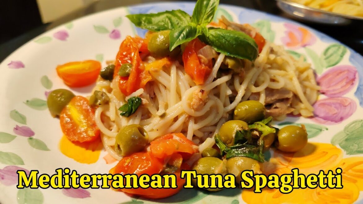 Mediterranean Tuna Spaghetti | Kitchen Time with Anna Mediterranean Tuna Spaghetti | Kitchen Time with Anna