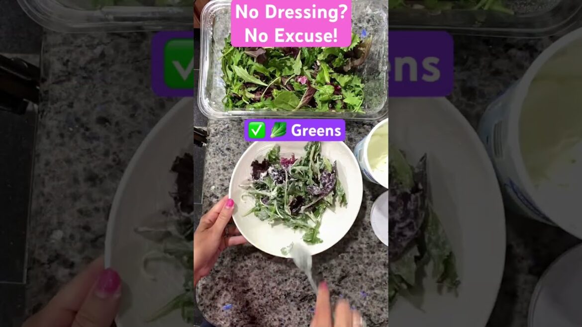 No Dressing? No Problem! 2-Ingredient Creamy Lemon Dressing