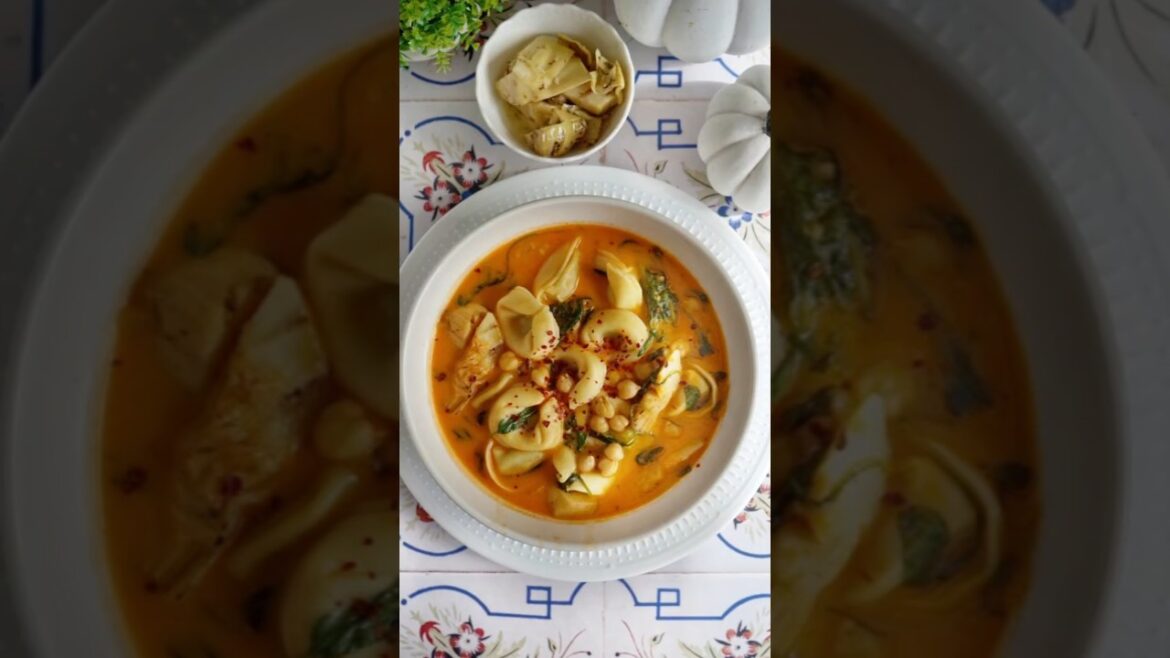 30 Tage/30vegetarische Rezepte Tag10 Tortellinisuppe mit Kichererbsen Spinat&Artischoken 30 Tage/30vegetarische Rezepte Tag10 Tortellinisuppe mit Kichererbsen Spinat&Artischoken