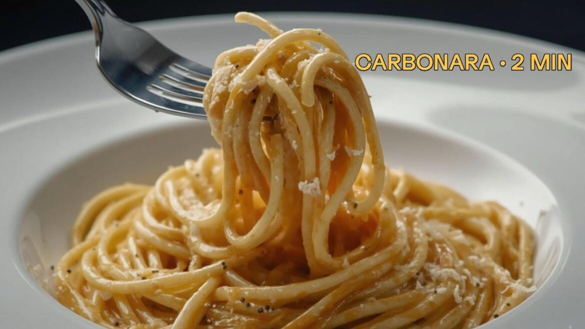 Spaghetti Carbonara in 2 Minutes | AI Kitchen Spaghetti Carbonara in 2 Minutes | AI Kitchen