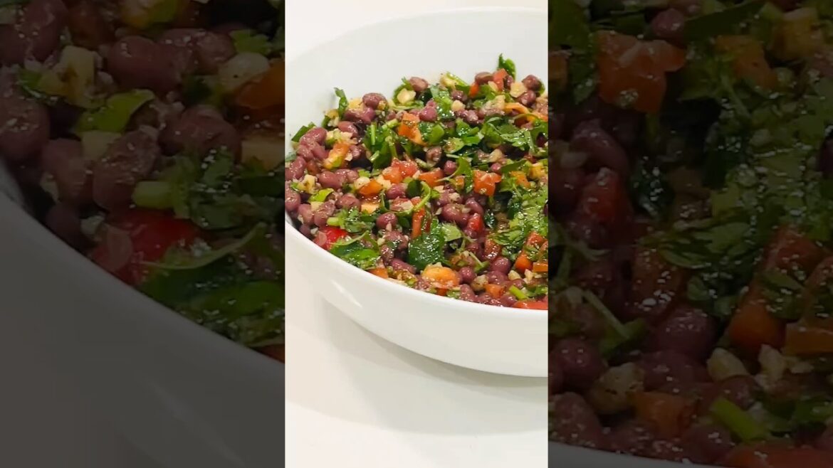5-Minute Mediterranean Bean & Walnut Salad | High-Protein, Lectin-Free, Easy Lunch