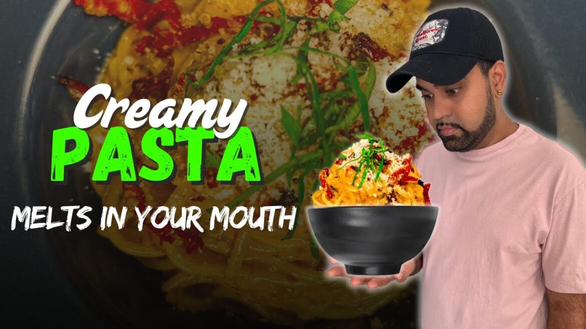 CREAMY PASTA RECIPE WITH SUN DRIED TOMATOES & BACON | RED PEPPER BACON PASTA | MEAL PREP RECIPE