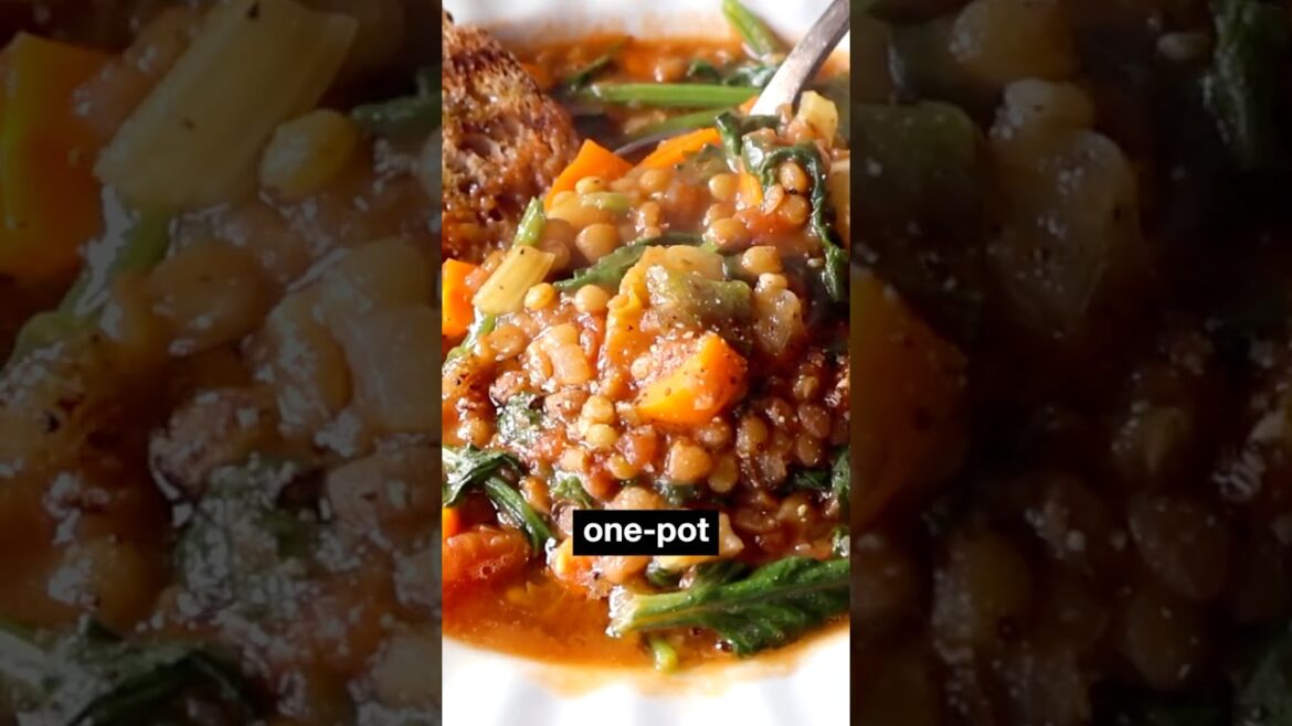 Healthy Mediterranean Lentil Soup