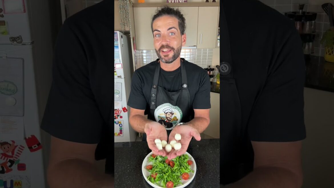 Primavera Salad Prosciutto Bocconcini Rocket Parmesan Cherry tomatoes #chocolatechipicecream