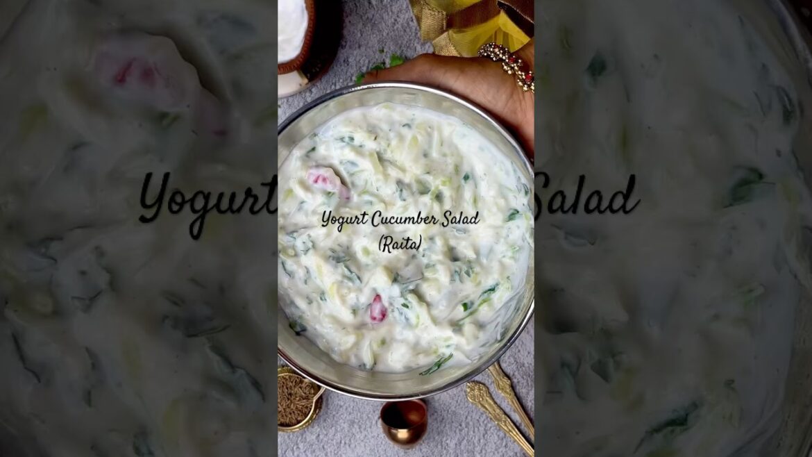 Yogurt Cucumber Salad (Raita) #salad #recipe