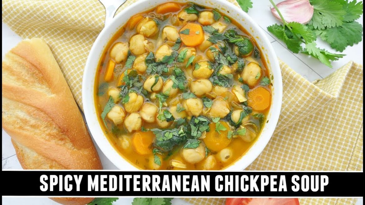 Spicy Mediterranean Chickpea Soup | Heart-Healthy One Pot Recipe Spicy Mediterranean Chickpea Soup | Heart-Healthy One Pot Recipe