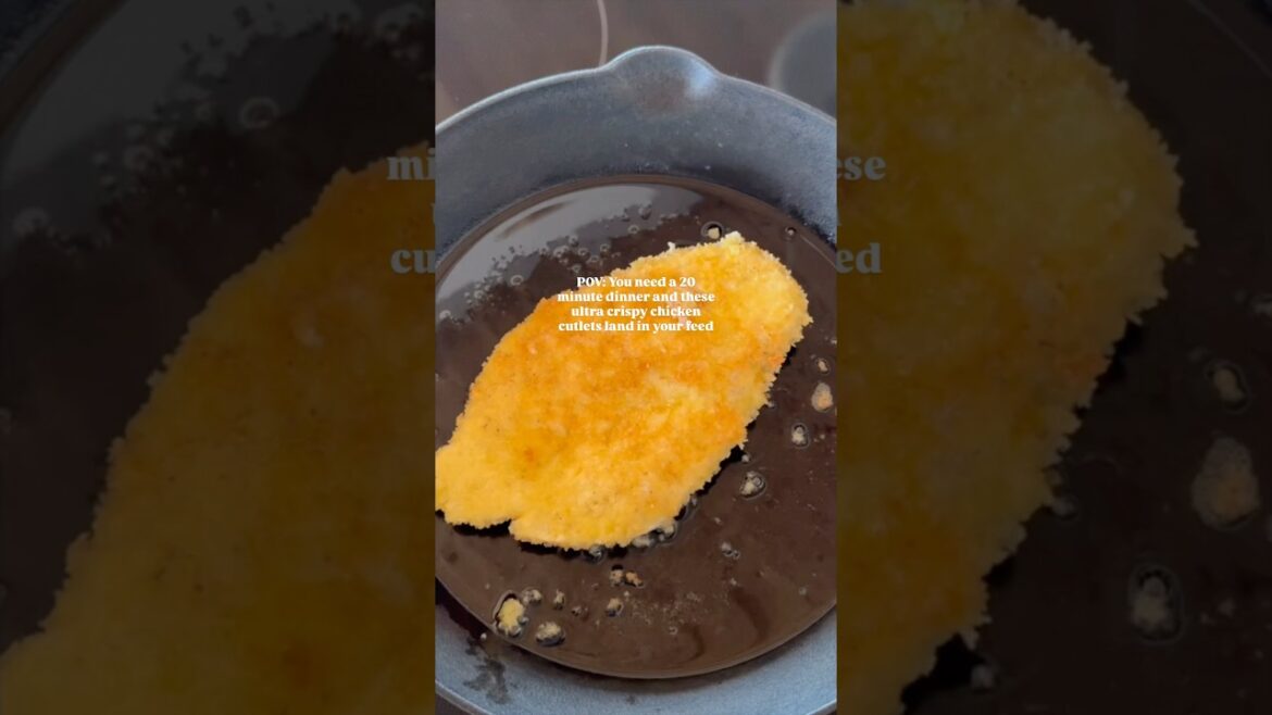 I've Made These Crispy Chicken Cutlets 3 Weeks In A Row (there's no stopping me now)