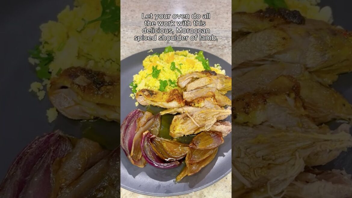 Moroccan Spiced Shoulder of Lamb with Couscous, a delicious combination of flavours!