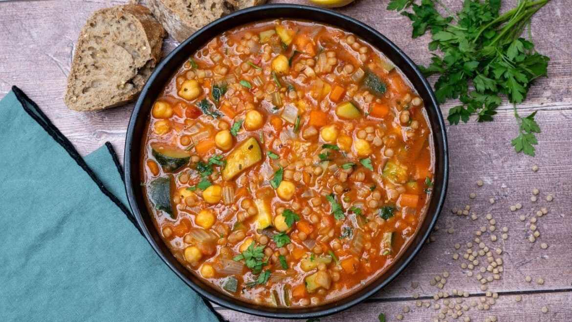 Pearl Couscous Vegetable Soup
