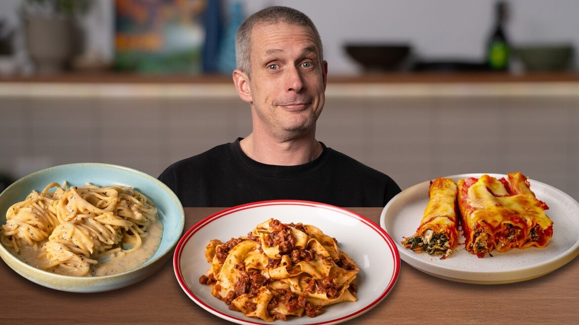 3 Pasta Shapes, 3 Sauces, Anyone Can Cook 3 Pasta Shapes, 3 Sauces, Anyone Can Cook