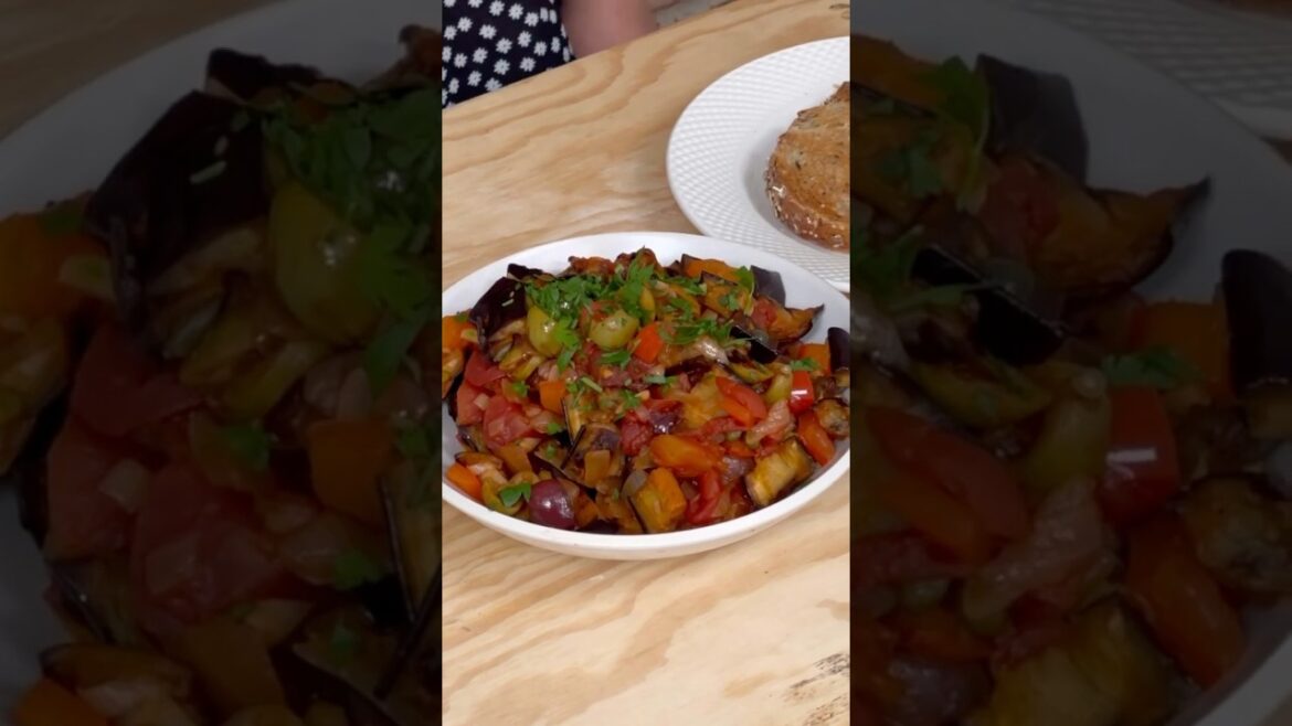 Easy Eggplant Caponata with Tomatoes and Olives