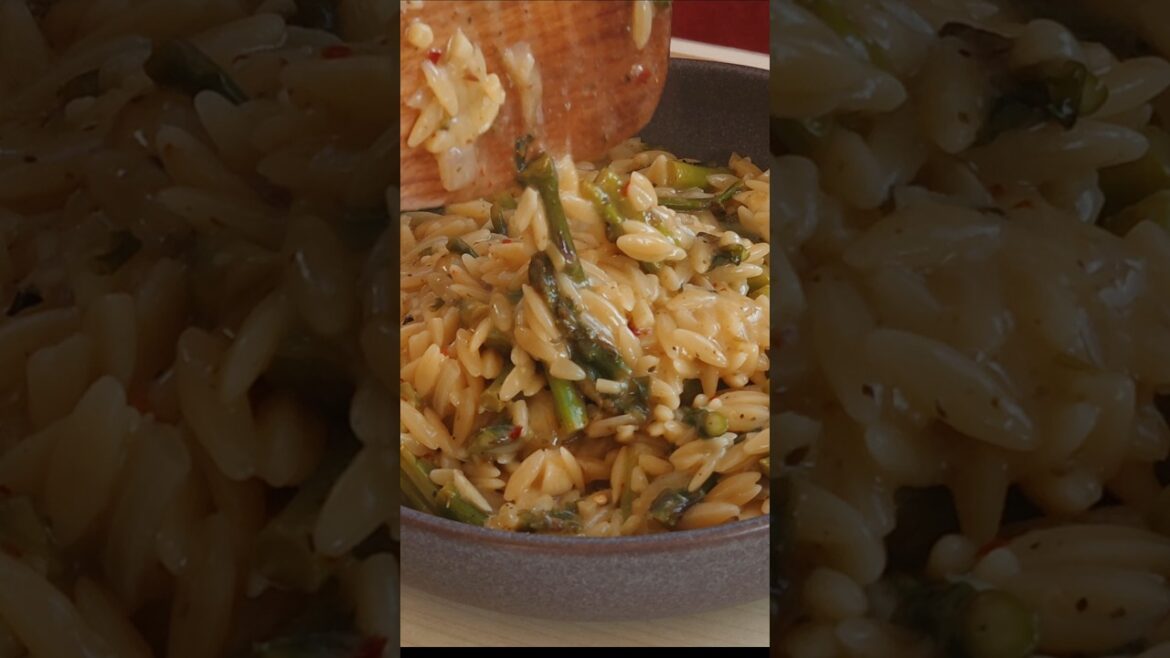 Creamy One Pot Orzo with Asparagus – 20-Minute Dinner You’ll Love