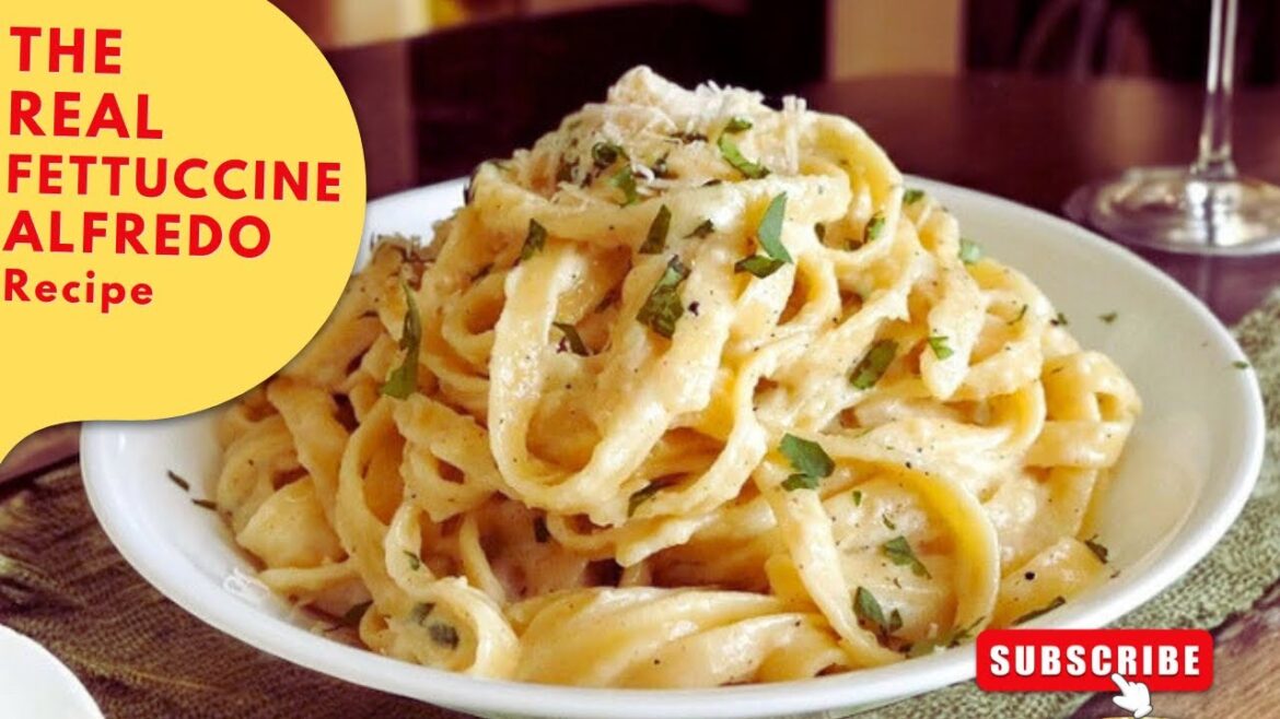 The Real Fettuccine Alfredo (only 3 ingredients)