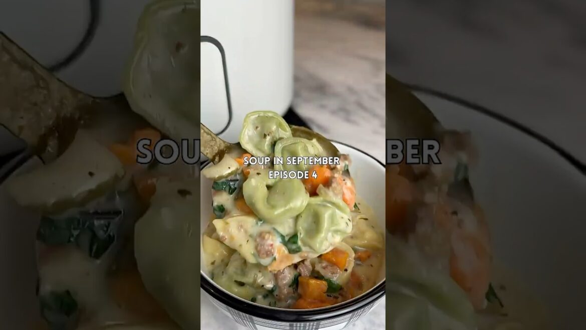 Creamy Sausage Tortellini Soup