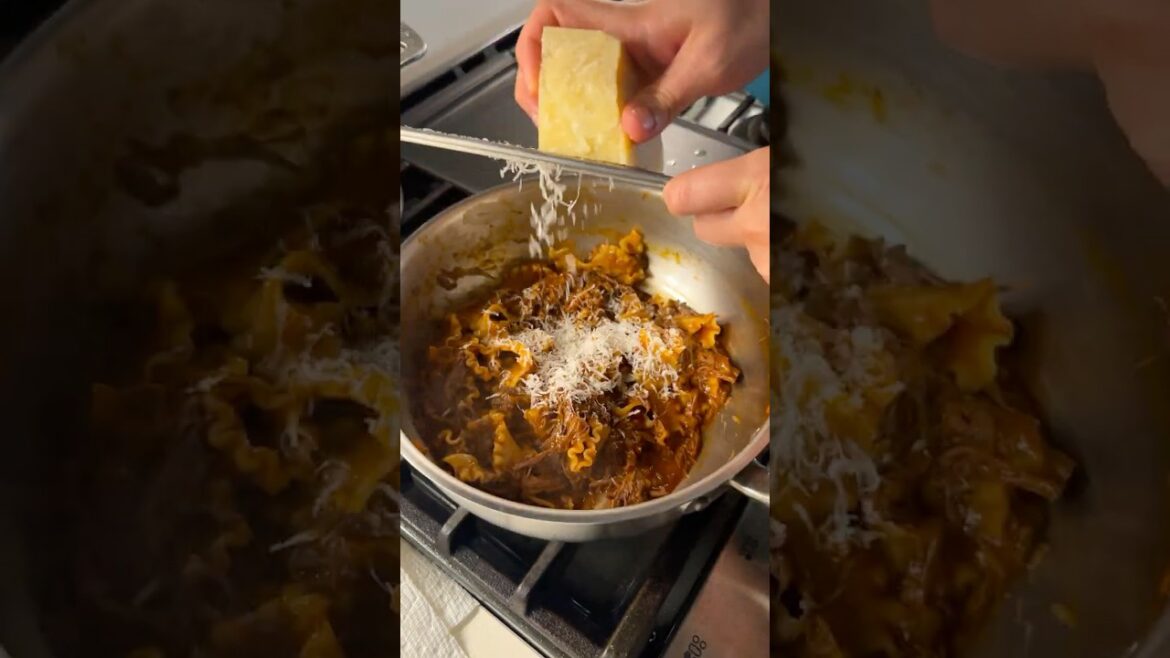 Mafaldine Pasta with Braised Beef Ragu