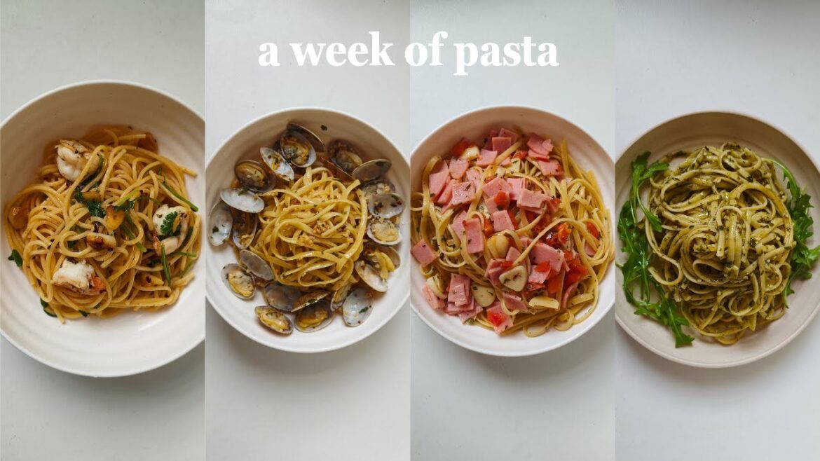 I eat pasta for a week for lunch ( 4 Simple & Easy pasta ideas ) I eat pasta for a week for lunch ( 4 Simple & Easy pasta ideas )